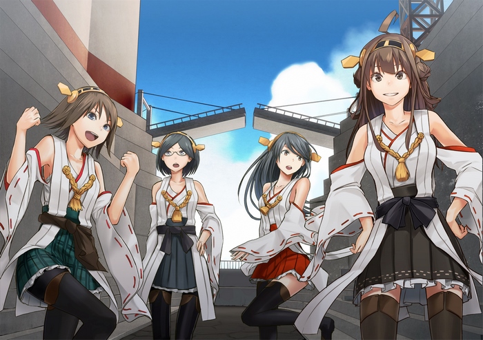 Kancolle: Kirishima and friends on a sunny day