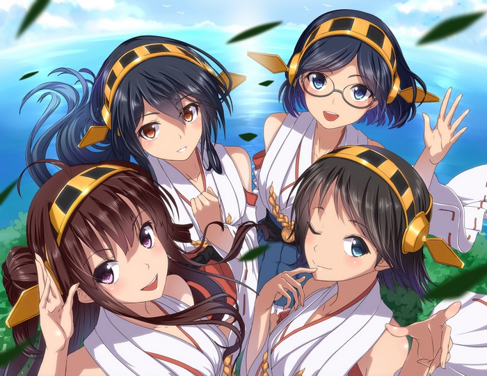 Four girls from Kantai Collection