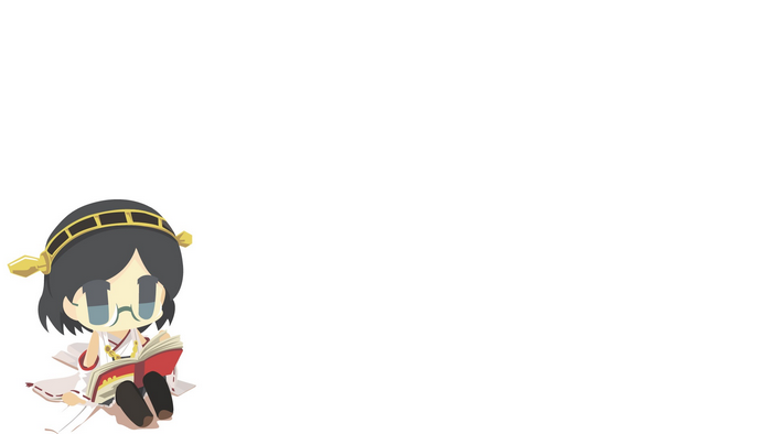Kirishima from Kancolle reading a book