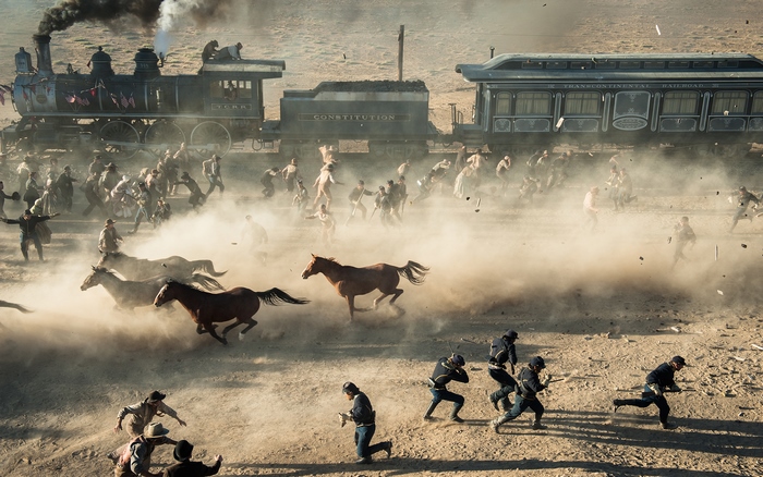 The Lone Ranger train attack
