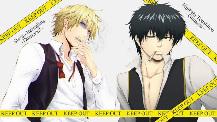 Shizuo Heiwajima and Hijikata Toshiro from Durarara!! and Gintama