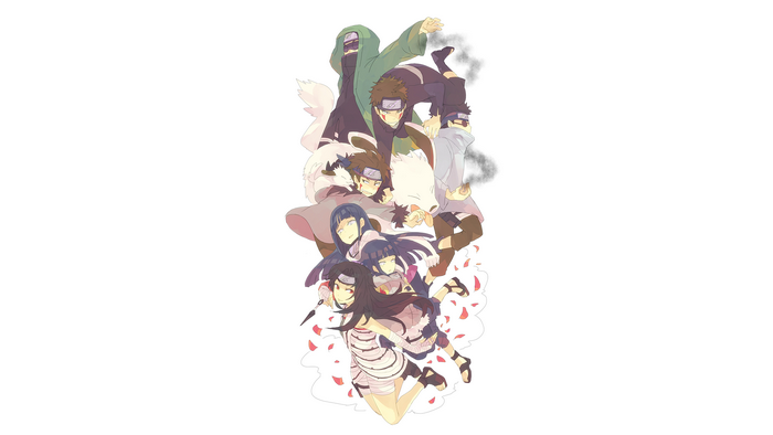 Naruto characters in a vertical arrangement