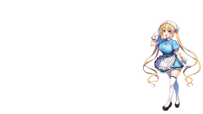 Kaho Hinata in a maid outfit