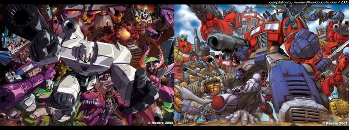 Megatron and Optimus Prime from Transformers