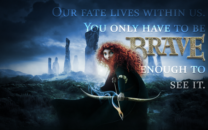 Merida from Brave with bow and arrow