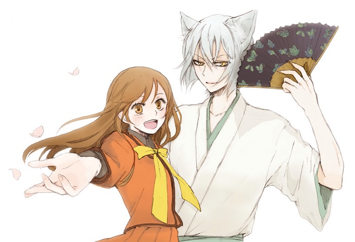 Nanami Momozono and Tomoe from Kamisama Kiss