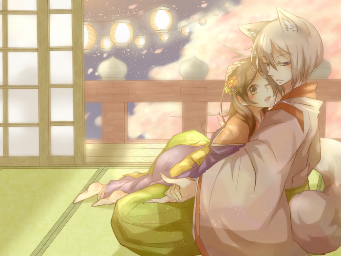 Tomoe and Nanami Momozono from Kamisama Kiss