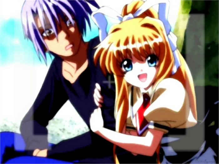 Yukito Kunisaki and girl from Air