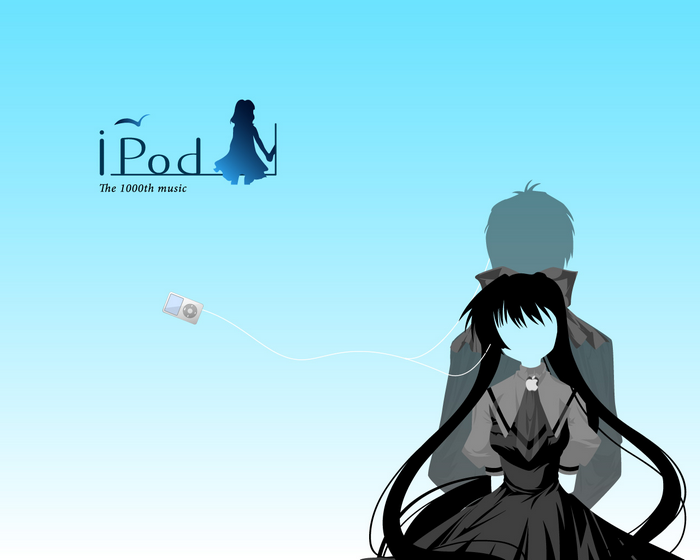 iPod The 1000th music with anime characters