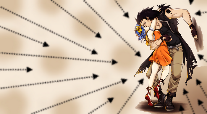 Gajeel Redfox and Levy McGarden from Fairy Tail