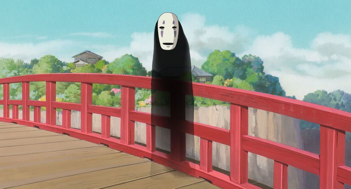 No-Face on a bridge