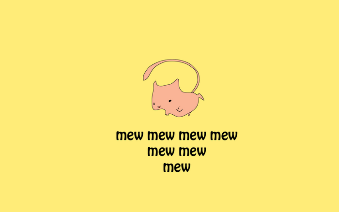 Mew from Pokémon with text