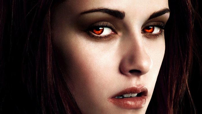 Bella Swan from Twilight with red eyes