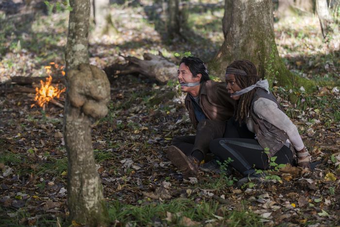 Glenn Rhee and Michonne from The Walking Dead