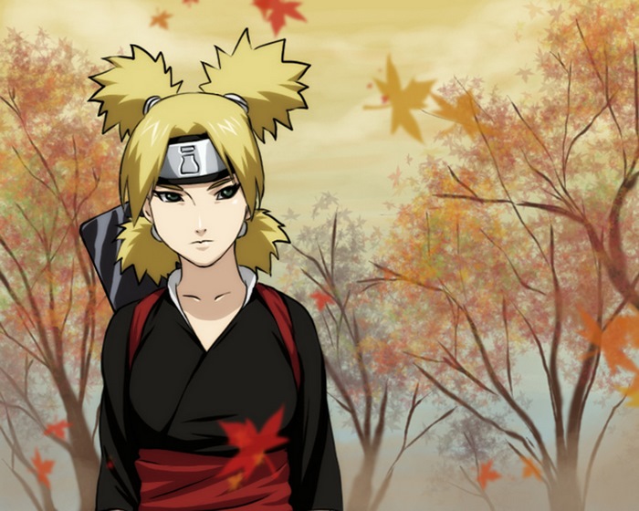 Temari from Naruto in autumn