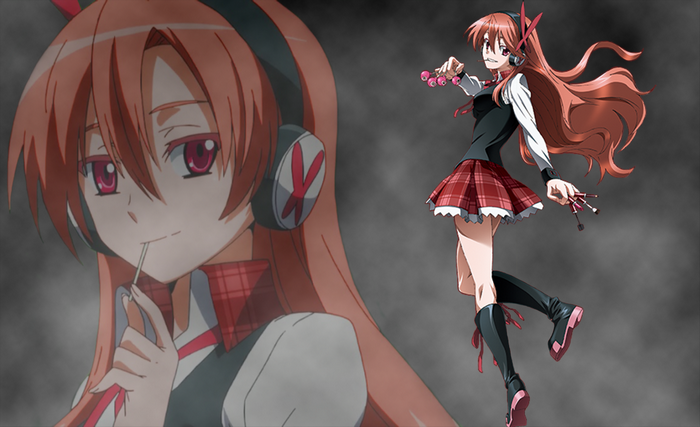 Chelsea from Akame Ga Kill! with headphones