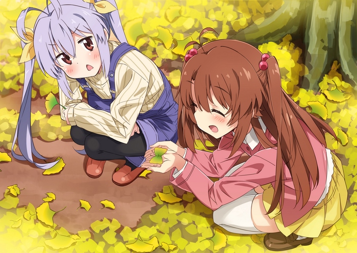 Renge Miyauchi in autumn park