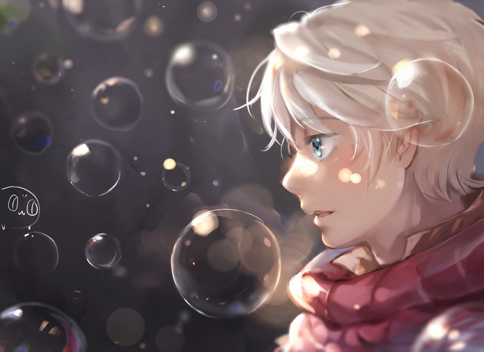 Slaine Troyard with bubbles