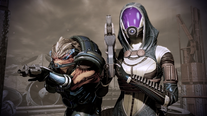 Grunt and Tali from Mass Effect