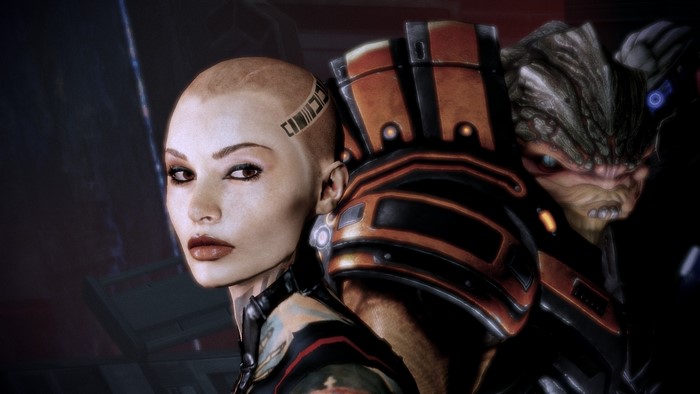 Jack and Grunt from Mass Effect