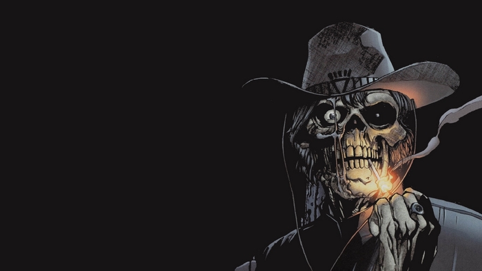 Jonah Hex smoking a cigarette