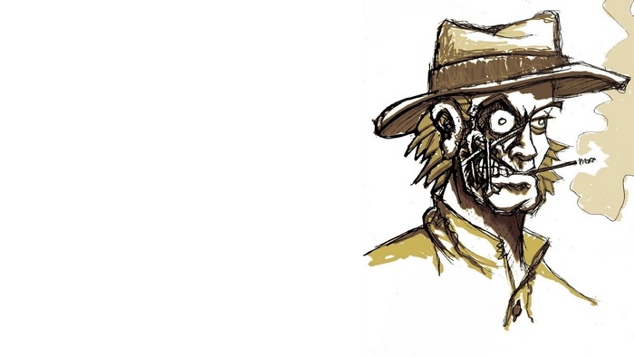 Jonah Hex smoking a cigarette