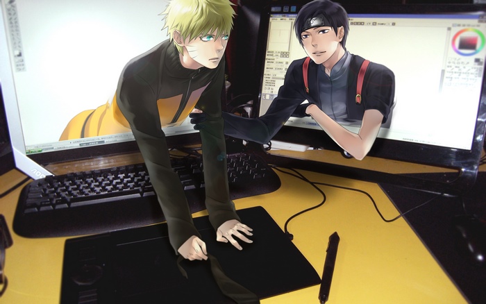 Naruto and Sai from Naruto