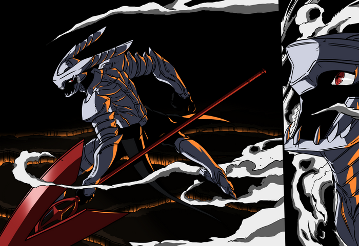 Tatsumi from Akame Ga Kill! with a spear