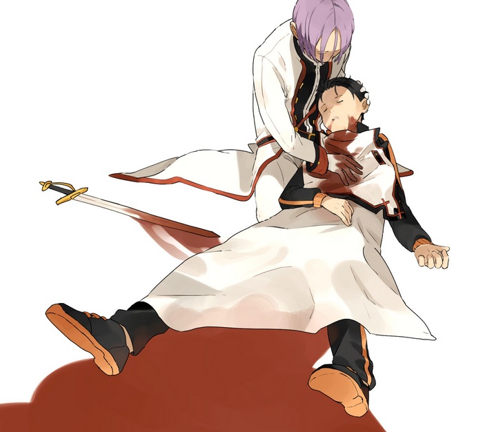 Julius Juukulius holding Subaru Natsuki