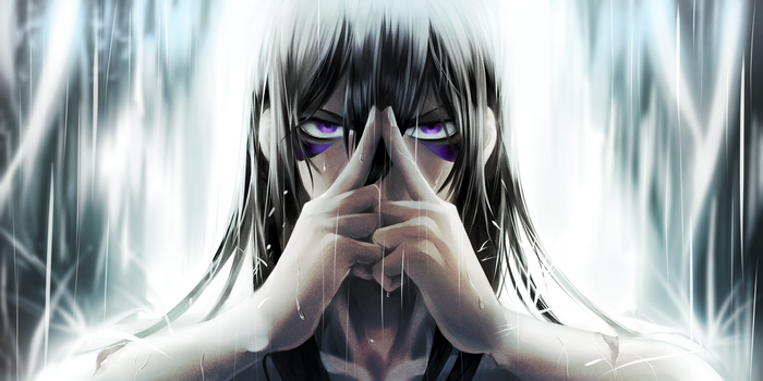 Sonic from One-Punch Man in the rain