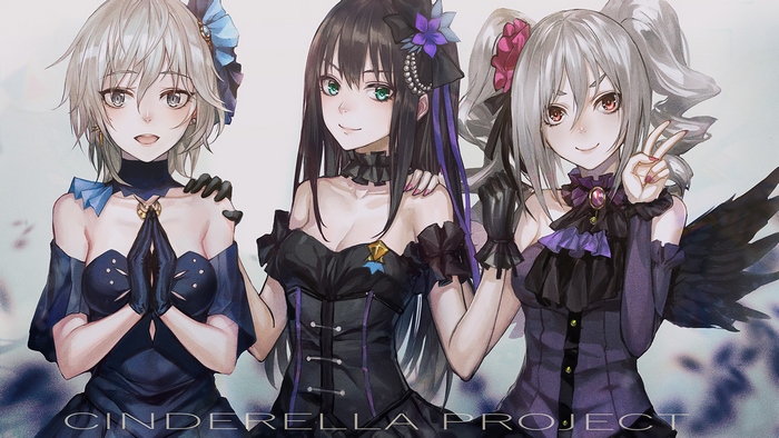 Three girls from Cinderella Project