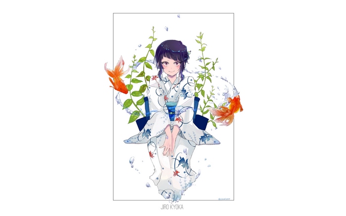 Kyouka Jirou with Goldfish