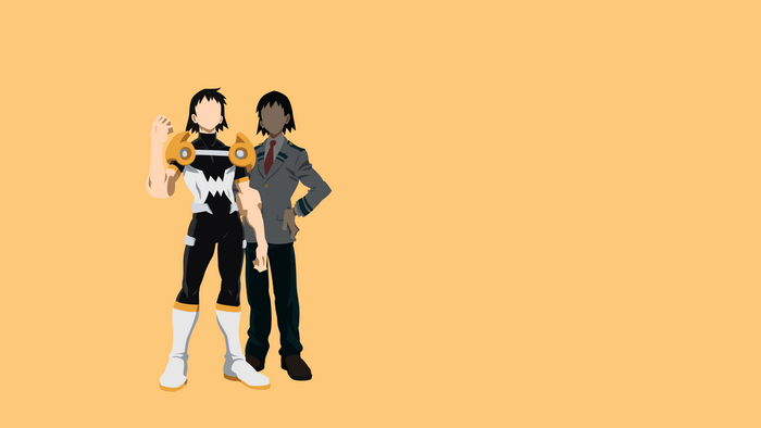 Hanta Sero and Fumikage Tokoyami from My Hero Academia