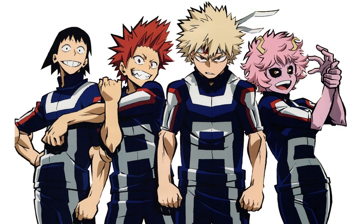 My Hero Academia Characters in U.A. High Uniforms