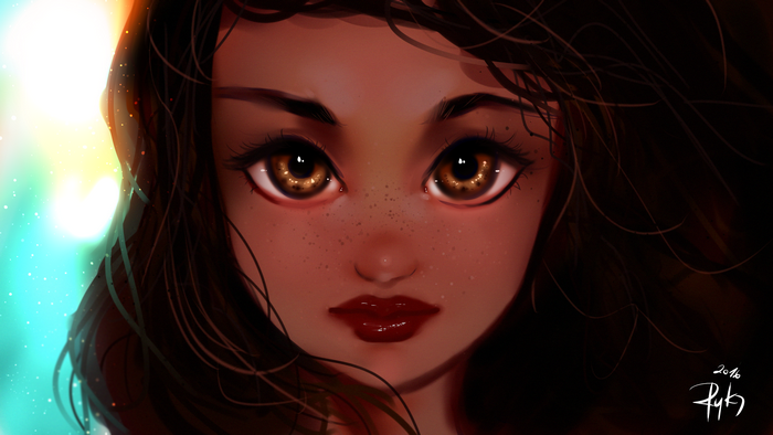 Moana Waialiki close-up portrait