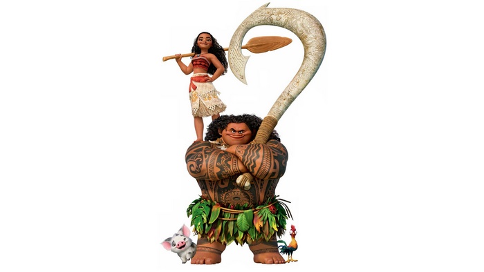 Moana and Maui from Moana