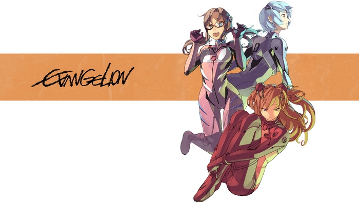 Evangelion characters Mari Makinami Illustrious, Rei Ayanami, Asuka Langley Soryu