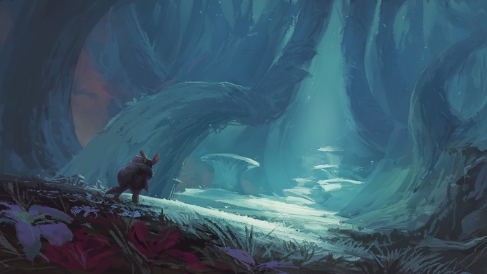 Nanachi from Made in Abyss in a forest