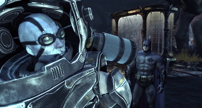 Mr. Freeze and Batman in Batman: Arkham City