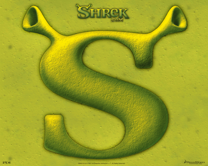 Shrek logo with S