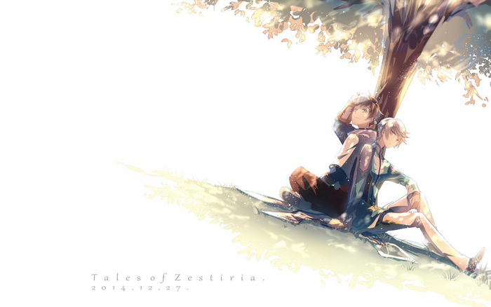 Sorey from Tales of Zestiria sitting under a tree