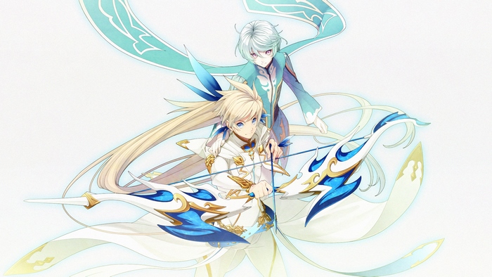 Sorey and Mikleo from Tales of Zestiria
