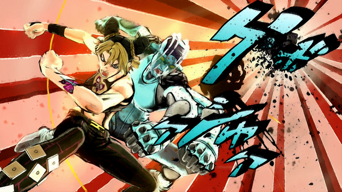 Jolyne Cujoh and Stone Free from JoJo's Bizarre Adventure