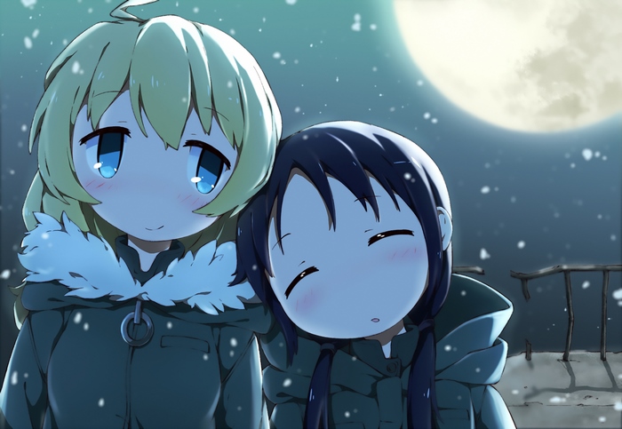 Yuuri from Girls Last Tour in the snow