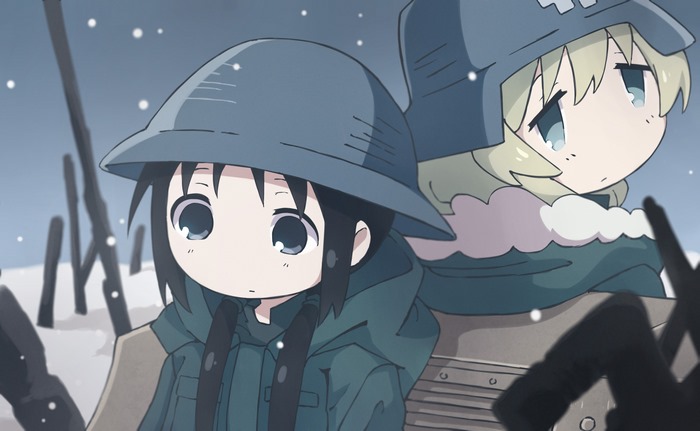 Yuuri from Girls Last Tour in winter