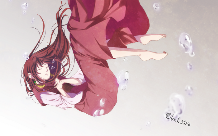 Yona from Yona of the Dawn falling