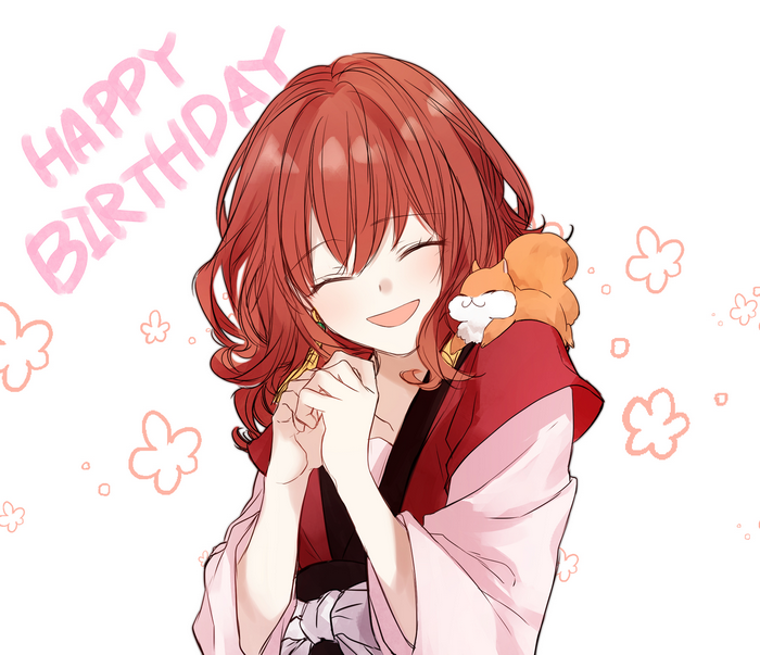 Yona from Yona of the Dawn with a squirrel