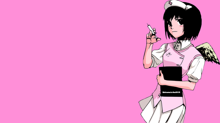 Misaki Nakahara with Syringe and Book
