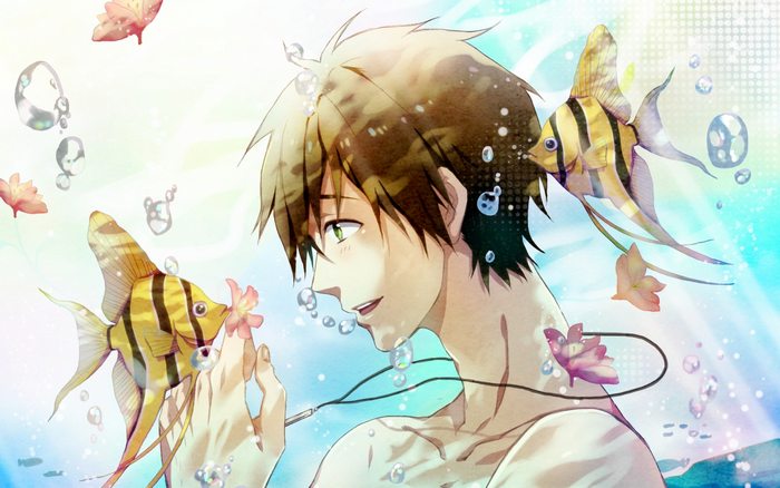Makoto Tachibana with Angelfish