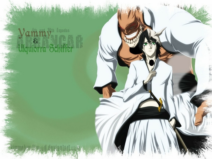 Yammy and Ulquiorra from Bleach